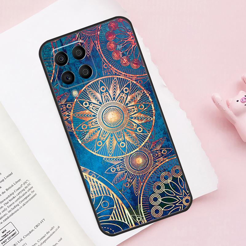 Trippy Tie Dye Floral Mandala Case For Samsung Galaxy M52 M32 M12 M13 M53 M51 M31 M11 M14 M34 M54 M16 M36 M56 M15 M35 M55