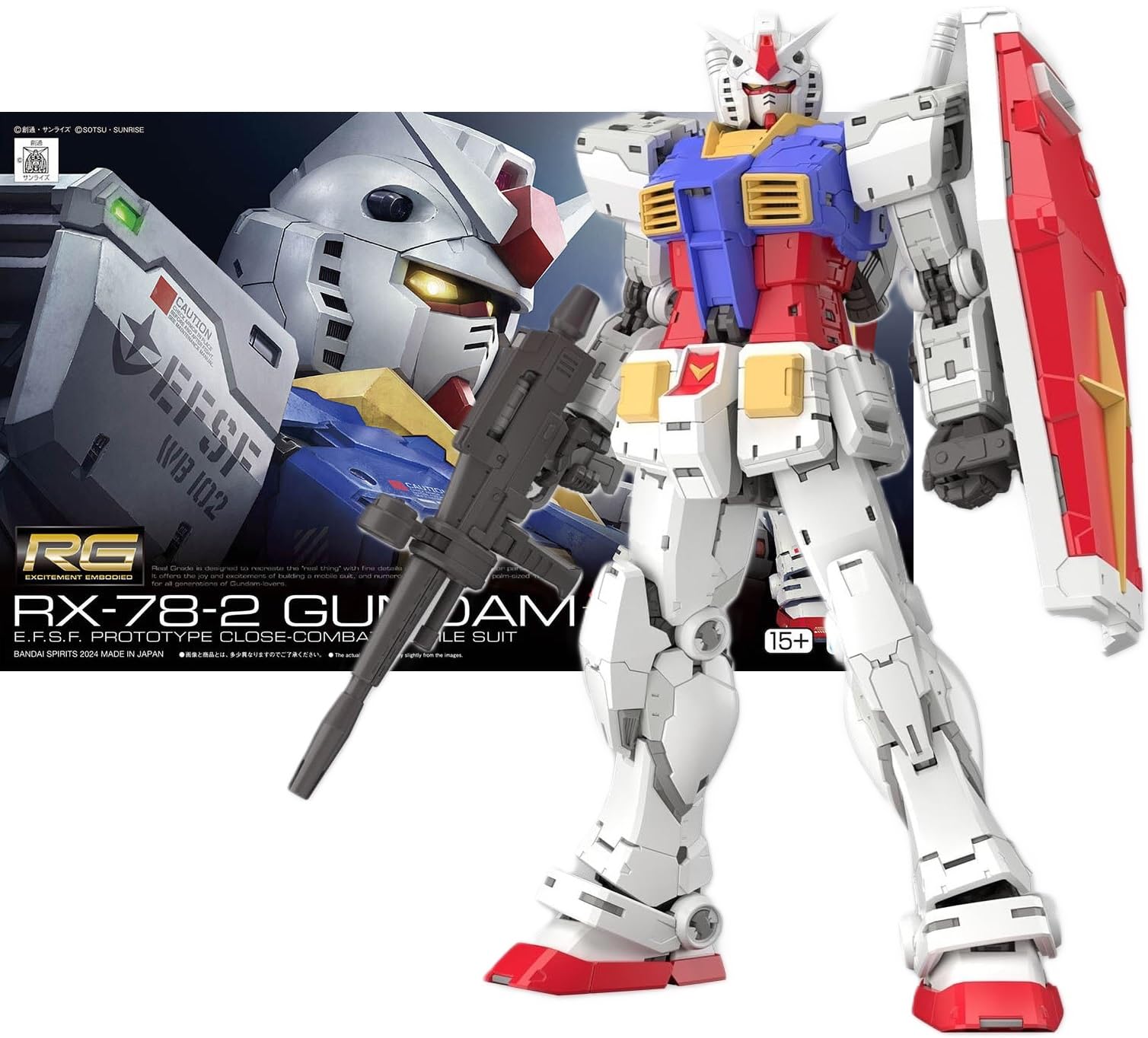 

[RG] RX-78-2 Gundam Ver.2.0 1/144 scale pre-colored plastic model