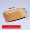 Saikeyou 500-Count Kraft Paper Oil-Proof Food Trays