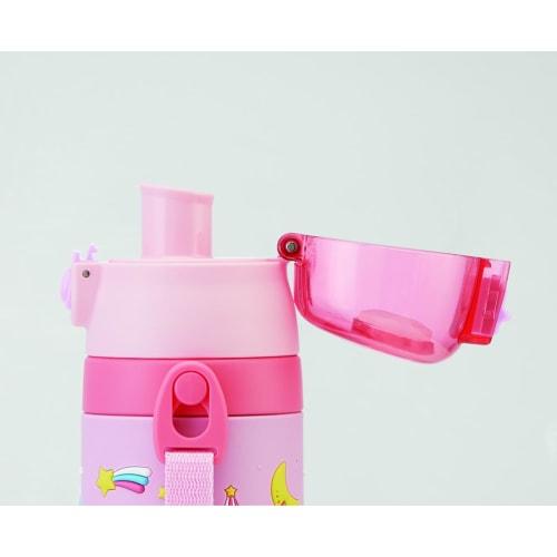 Skater Children's Stainless Steel Direct Drinking 3D Water Bottle Kids 480ml Unicorn Girls SDPV5-A