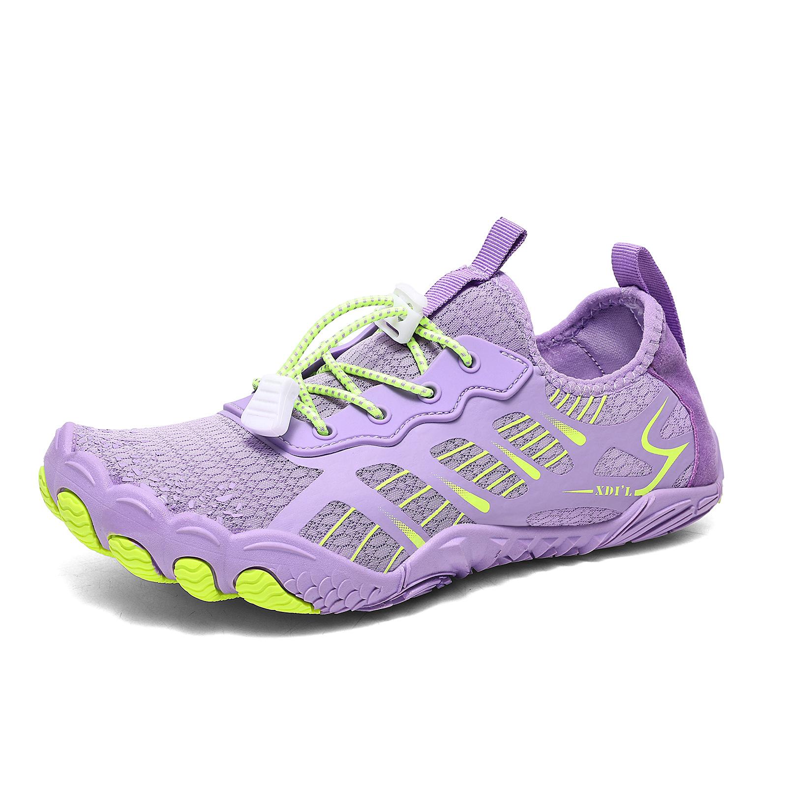 

Outdoor creek shoes beach shoes quick-drying wading swimming shoes men s and women s breathable five-finger shoes non-slip indoor fitness shoes 42 фиолетовый