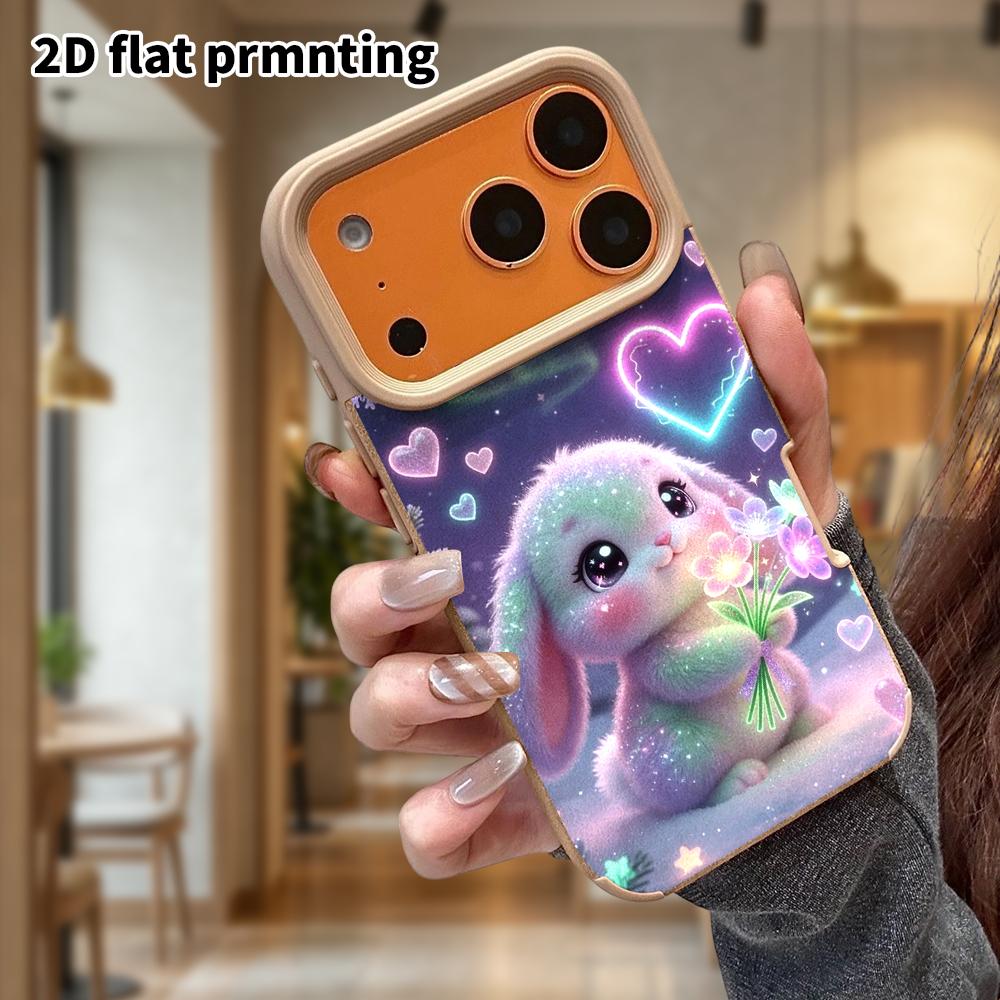 Phone Case: Lambskin 2D Flat Samsung Galaxy A34 A35 M05 M06 S20 S22 S21 FE Plus 5G Protective Case, Gradient Rabbit, Christmas and Halloween Gifts