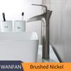 New Design Matte Black Single-Hole Deck Mounted Bathroom Sink Taps Tall Basin Faucet Ceramic Valve Core