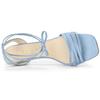 Allegra K Women's Lace-Up Sandals, Open Toe, Stiletto Heel, Blue, Size 26.0 Cm