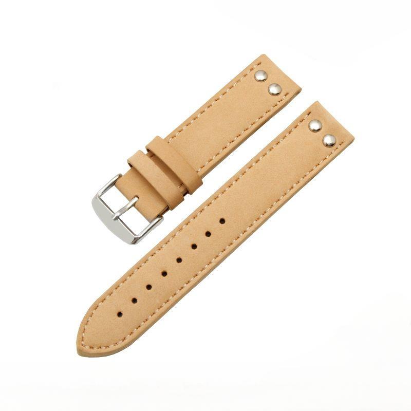 20mm 22mm Genuine Leather Watch Strap for Men Compatible with Hamilton Navy Field Khaki Eternal Jazz Smart Watch Strap