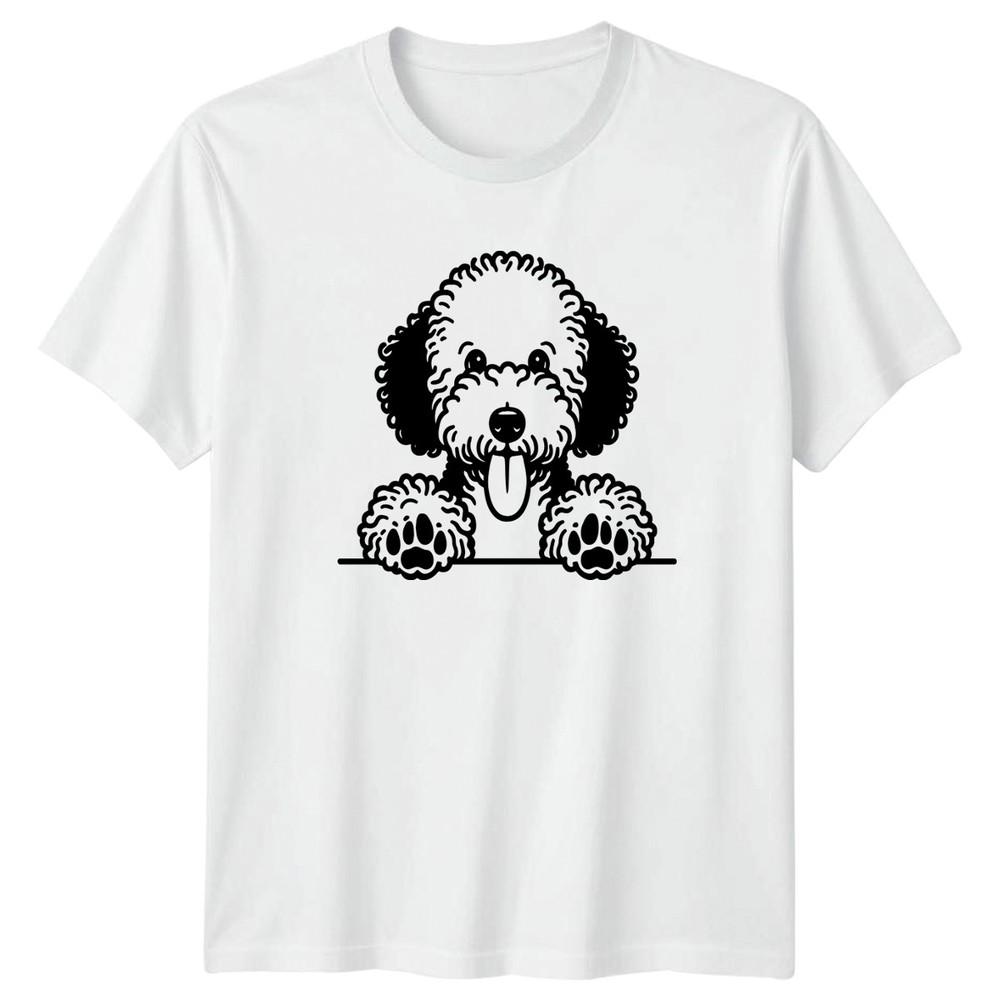 Playful Dog Paws Peeking Animals Dogs Unisexs TShirt Unisexs Tee Graphic Top S