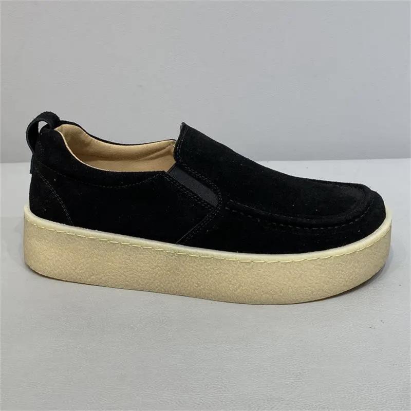 

Autumn thick-soled wear-resistant shoes soft-soled comfortable shoes casual shoes solid color shoes xk 43 чорний