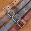 Retro Korean Style Distressed Genuine Cowhide Belt for Men