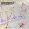 5Pcs Magnetic Acrylic Nail Practice Stand Tips Holders,Wearable Nail Display Standool