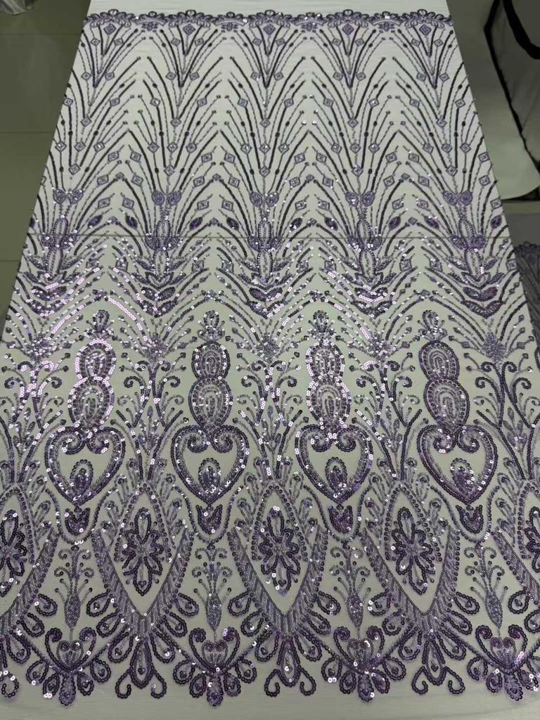 African French Tulle Groom Lace Fabric 5 Yards 2026 High Quality Sequin Nigeria Lace Fabric African Mesh Lace Fabric For Wedding