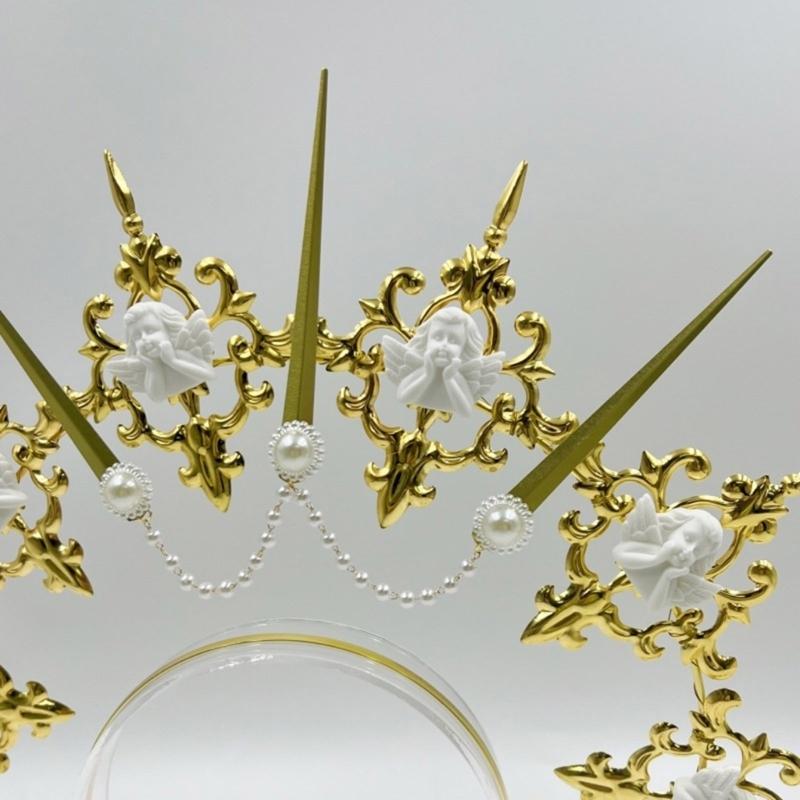 Sophisticated Headbands Elegant Metal Hair Accessory Comfortable Wear Hair Decors For Themed Event Cosplay