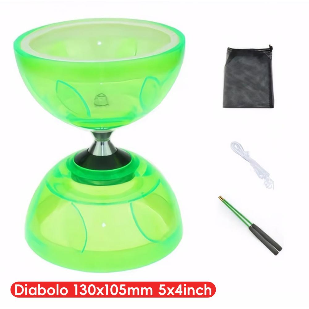 Chinese Yoyo Diabolo Set with 2 Diabolo Sticks String and Net Bag Triple Bearing Diabolo Juggling Diabolo for Adults Kids