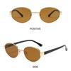 Retro Driving Shades Outdoor Sports Punk Style Eyewear Oval Frame Sunglasses  for Women & Men