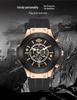 Men's Sports Silicone Band Waterproof Hollow Calendar Watch