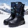 Men's Waterproof Non-Slip High-Top Winter Cotton Boots with Plush Lining