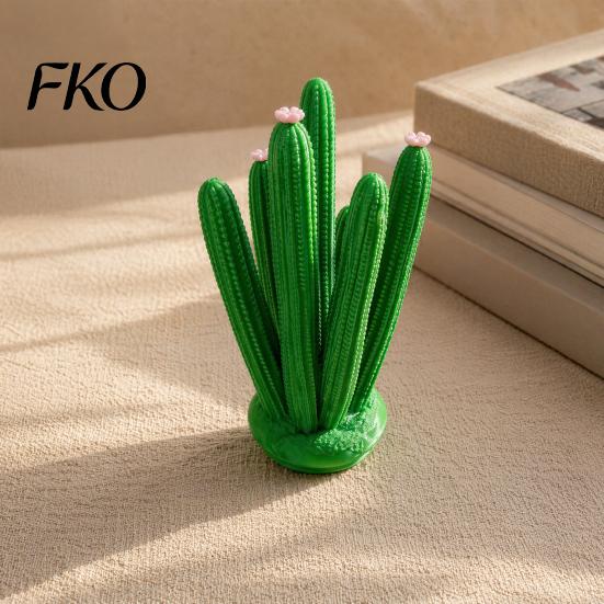 One-piece PLA Jewelry Stand Cactus Stand, Creative Desk Organizer for Earrings Necklaces Keys, Decorative Key Hanger Cute Vanity Office Decor , Unique