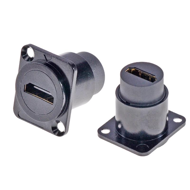 

Square HDMI Fixed Pass-Through Network Ethernet Connector чорний