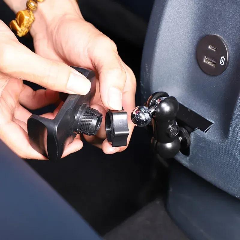 For Ford Maverick -2025 Aluminum Alloy Car Rear Expansion Mobile Phone Holder Drama Chasing Artifact Bracket Car Accessories