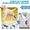 Supet Dog Leg Brace for Back Leg - Hock & Ankle Joint Support for Rear Legs with 2 Metal Springs, Anti-Slip Design & Reflective Trim for Sprain,