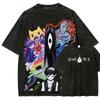 Classic Role Playing Games Omori Peripherals Print Tshirt New Harajuku Streetwear Oversized Unisex Women Vintage Washed Cotton Tee