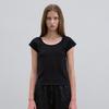 NOEUD Lean U-Neck Tee (Black)