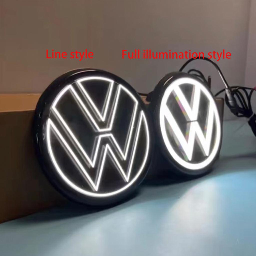 YKPSC1 SHADNIGHT Compatible with ACC/Radar VW Light Up Emblem Light Fo Gollf8/polo/CC/Broa/passat/Sagitar/Virtus