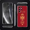 Serbien Flagge Transparente Handyhülle Für Samsung Galaxy S23 S22 5G S20 Ultra S21 FE 5G S10E S9 S8 S10 Plus Weiche Stoßfeste Rückseite