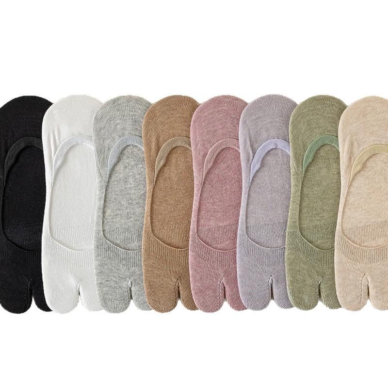 Damen Sommer Dünne Rutschfeste Nicht-Absatz-Antibakterielle Atmungsaktive Flache Unsichtbare Zehensocken ohne Knochen