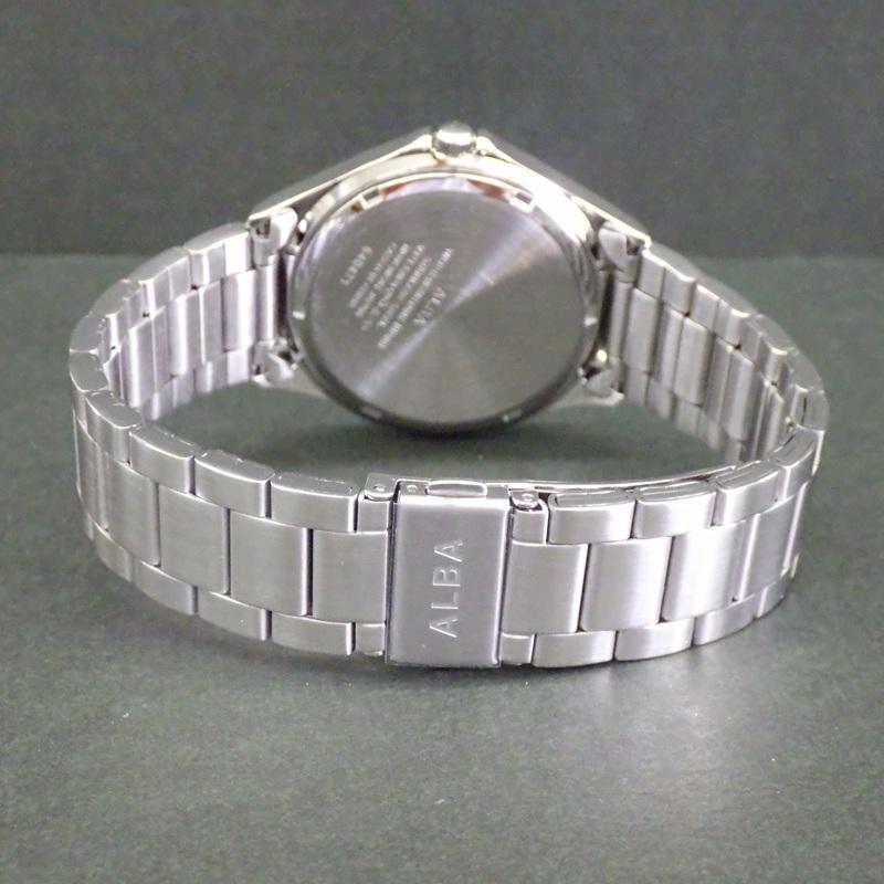 SEIKO ALBA AQPK411 Blue Dial Stainless Steel Band 10 ATM Water-Resistant for Price Men's WatchPerfect
