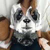 Women's Long Sleeve Shirt Painting Art Print Top Summer Women's Elegant Blouses Women's Fashion Top Loose Commuters Shirts