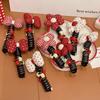 Red Polka Dot Hair Ties for Girls - Princess Baby Updo Ponytail Accessories