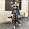 Russian Cross-Border Winter Outdoor Ski Suit Women's Fleece Set Korean Style Casual Winter Coat