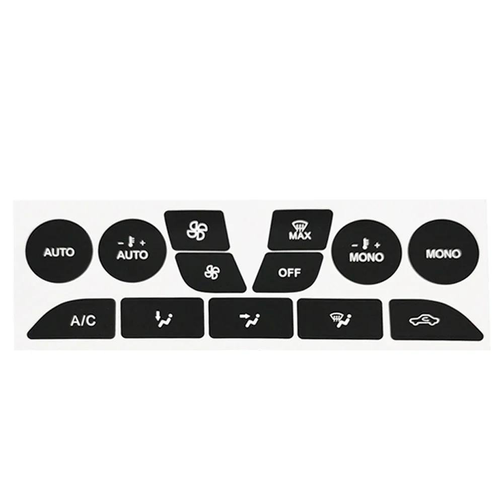 

Виниловые наклейки Perfect-Fit для ремонта климата автомобиля, наклейки на кнопки, аксессуары для приборной панели для Ford Focus 2 MK2 99-05