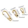Pure Brass Curtain Clasp Carabiner Clasp for Key Ring Hook for Key Chain Strap Wallet Bag for Sports Fishing Hiking Trav