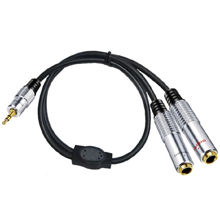 3.5mm to Dual 6.35mm Stereo Cable 1/8 Mini Jack to 2x6.35mm Y Splitter Adapter