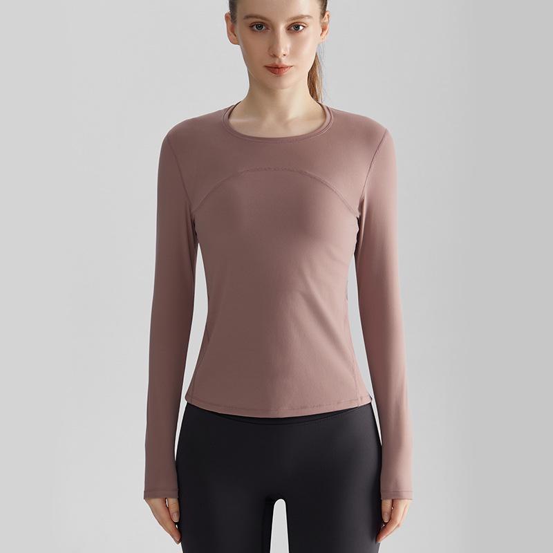 LAHN Women's Slimming Quick-Dry Long-Sleeve Sports Top - Breathable Outdoor Fitness & Yoga Wear