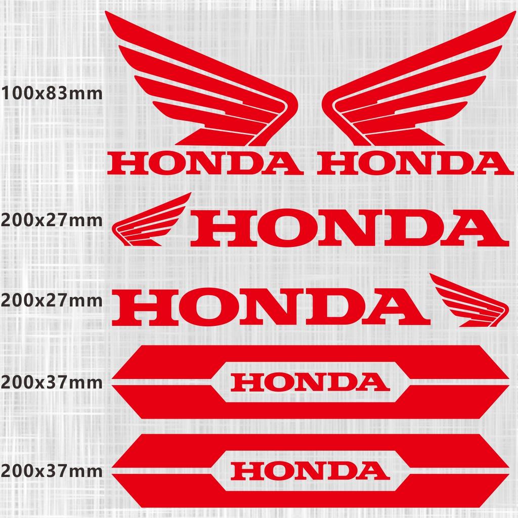 Vinyl Honda Sticker Logo Motorcycle Hemet Decal Waterproof Reflective
