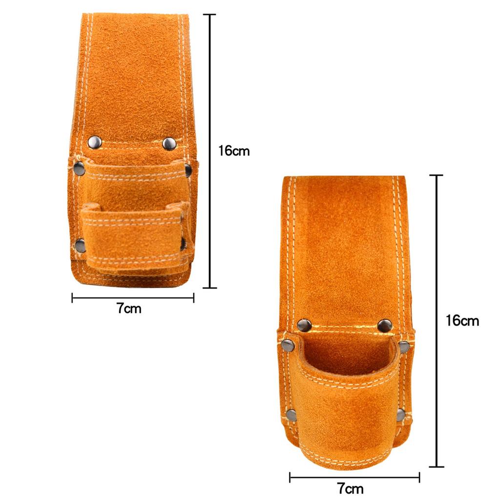 PU Leather Tool Waist Bag Hammer Wrench Kit Holder Storage Bag Multifunctional Electrician Carpentry Tool Pouch Bag