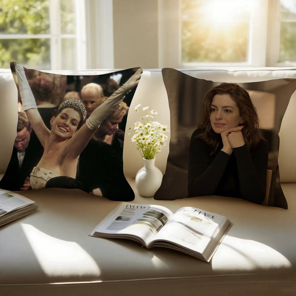 Aktor A-anne H-hathawayES Poszewka na poduszkę Sofa i salon Dekoracyjne poszewki na poduszki Pyłoszczelne i odporne na roztocza Niewidoczny zamek błyskawiczny