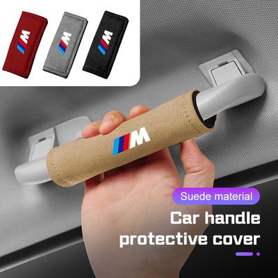 For M M3 M5 M6 E60 E90 E92 F48 F40 F20 F30 G30 G07 G05 G01 Suede Car Roof Armrest Pull Gloves Handle Protective Cover,Keybag