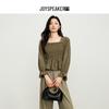 JOY SPEAKER AYFS3446 Casual Loose Solid Color Blouse