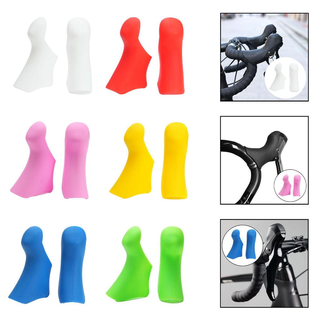 2 Pieces Bike Shifter Lever Covers Anti Slip Handle Sleeves Hand Shifter Covers Hoods Brake Handle Cover for ST 2300/3400