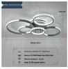 Modern Minimalist Gold Ring Ceiling Lamp for Living Room and Bedroom