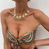 Vintage Starfish Scallop Pendant Choker Necklace Fashion Metal Chain Exaggerated Necklaces for Women Summer Beach Jewelry 2025 New Accessories