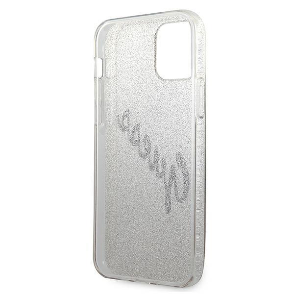 Guess Guhcp12Spcuglsgo Iphone 12 Mini5,4 Złoty/Gold Hardcase Glitter Gradient Script