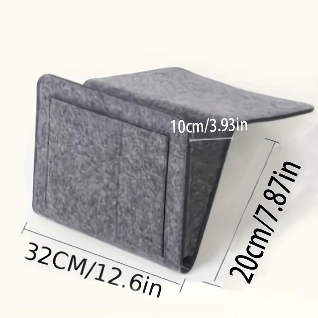 1PCS Felt Bedside Storage Organizer Anti-slip Bedside Bag Bed Sofa Side Hanging Couch Storage Remote Control Bed Holder Pockets