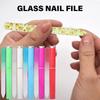 5Pcs Glass Nail File with Case Double Sided Etched Surface Files Professional Glass File Stocking Stuffers For Women