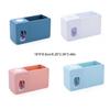 Home 2-in-1 Toothpaste Dispenser Punch-free Wall Mount Tooth Paste Toothbrush Holder Multifunctional Squeezer Bathroom Supplies