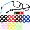 200pcs New Anti-slip Silicone Ear Grip Glasses Eyeglasses Temple Tip Eyewear Holder Leg Ear Hook Stopper Fastener Accessories