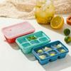 Lid Six Grids Easy To Demold Homemade Frozen Ice Cube Ice Tray Ice-Making Box Ice Mold Cube Mold